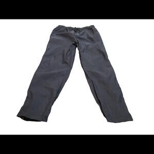 LL Bean Nylon Pants Black Size L Pull On Stretch Outdoor Comfort High Rise